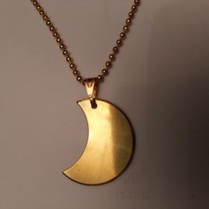 Gypsy Style Custom Crescent Moon Necklace
